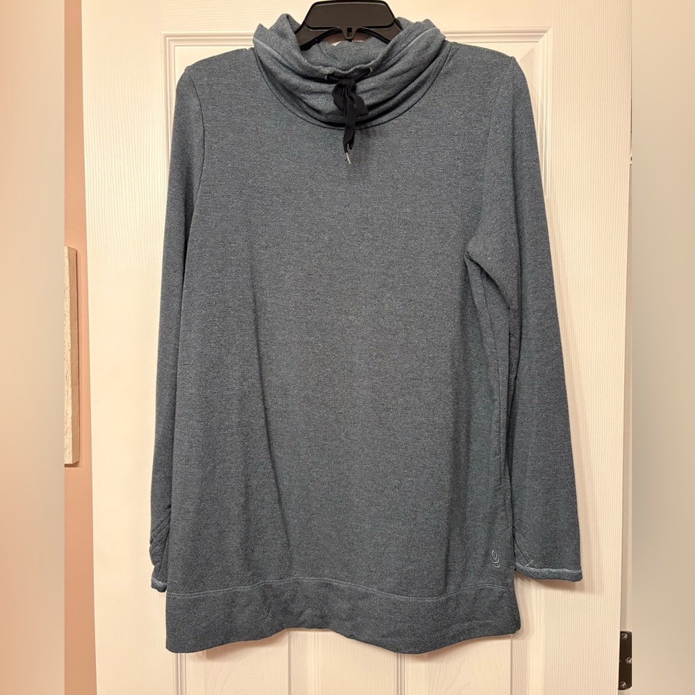 Cuddl Duds Blue-gray UltraCozy Top